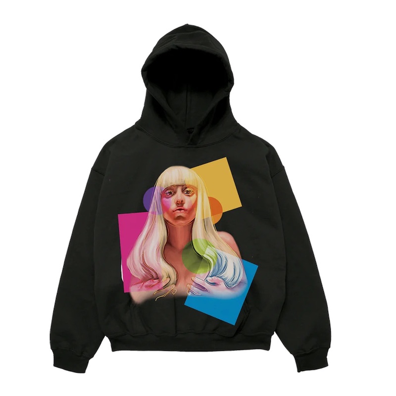 Artpop Geometric Hoodie, $90