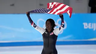 Speedskater Erin Jackson, Bobsledder Frank Del Duca Picked As US Flagbearers for Winter Olympics